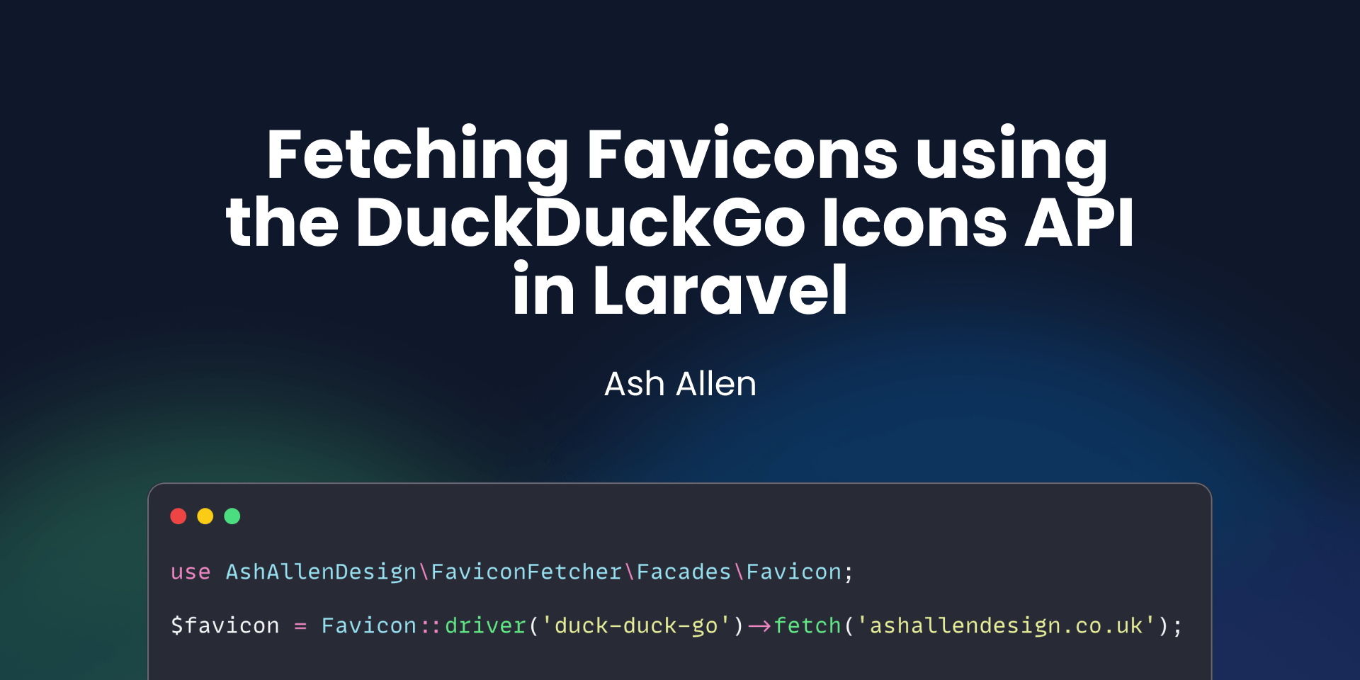 Fetching Favicons using the DuckDuckGo Icons API in Laravel