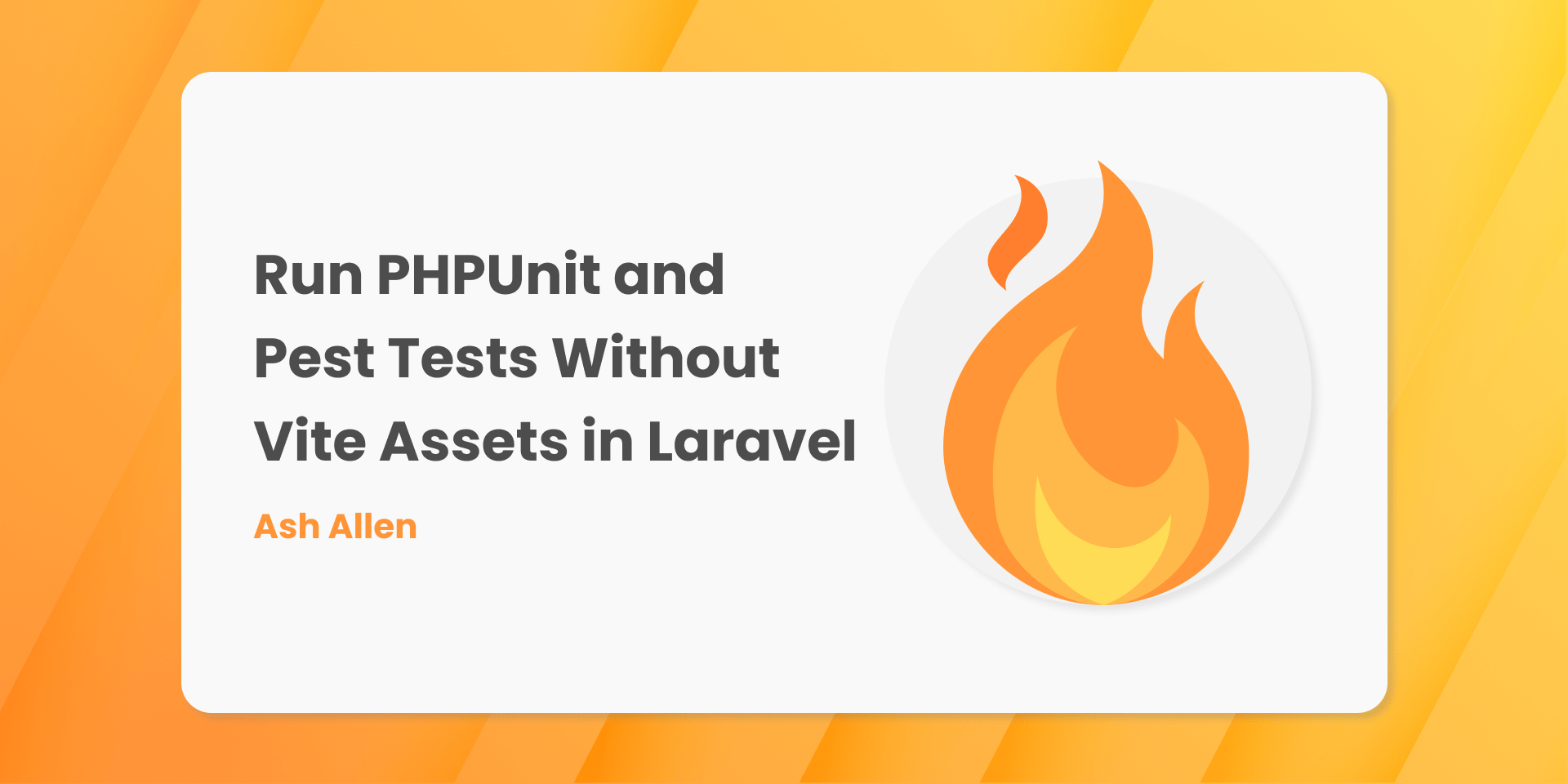 Run PHPUnit and Pest Tests Without Vite Assets in Laravel
