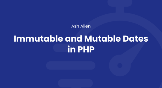 Immutable and Mutable Dates in PHP